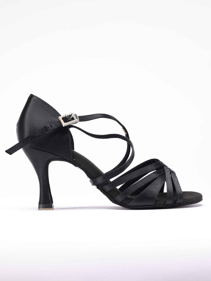 Chaussures de Danse Latine Emma pour Femme - couleur Noir - vue de côté