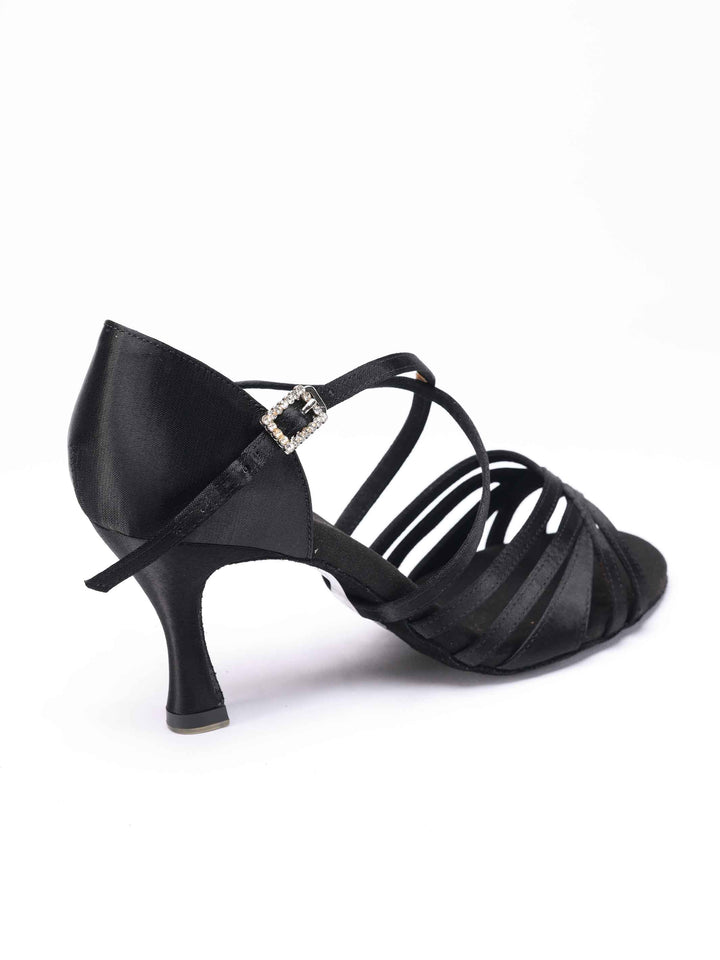 Chaussures de Danse Latine Emma pour Femme - couleur Noir - vue arrière