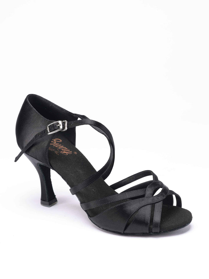 Chaussures de danse latine pour femmes, modèle Stella, couleur noir - vue du haut