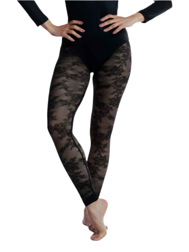 Collants résille dentelle pour femme - design élégant pour danse et ballet