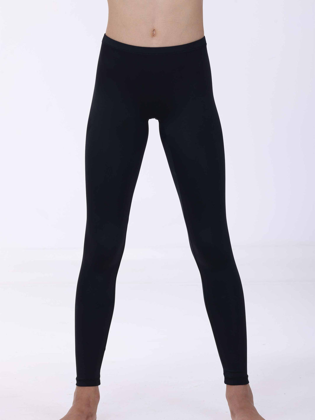 Legging noir basique pour fille – design épuré et matière fluide adaptée à la danse.