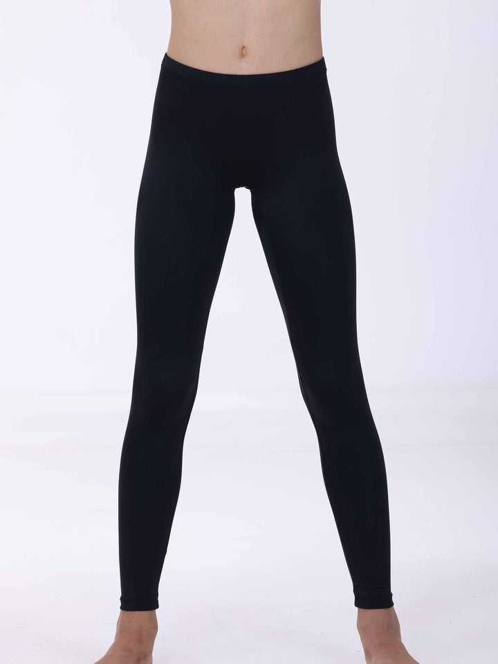 Legging noir basique pour fille – design épuré et matière fluide adaptée à la danse.
