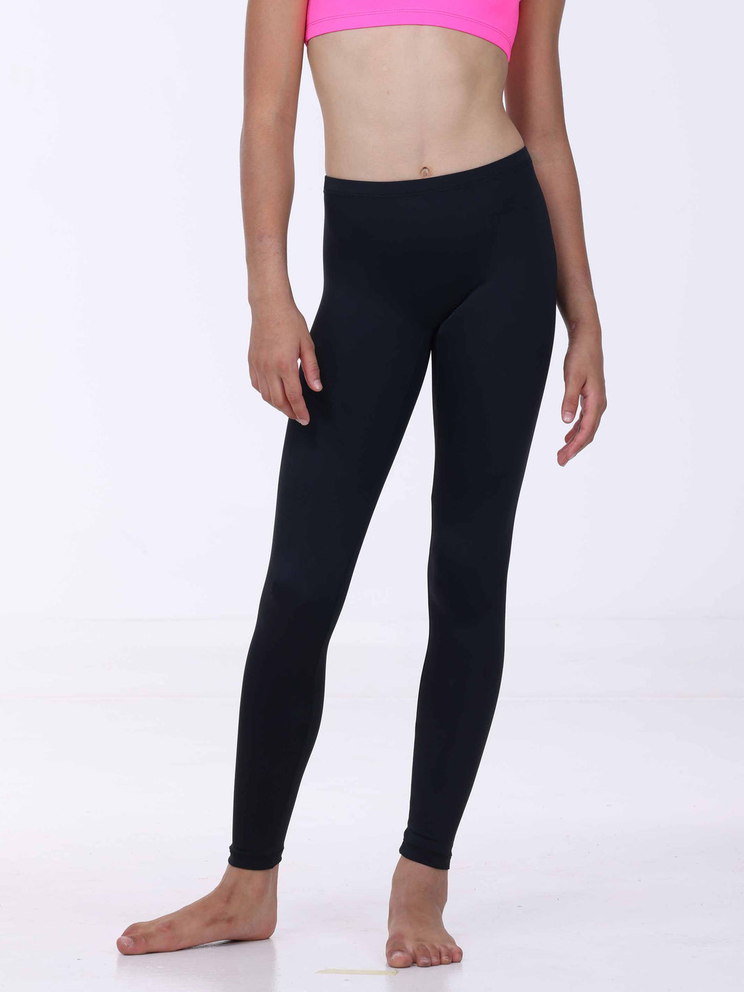 Legging de danse taille basse noir – coupe seconde peau idéale pour les entraînements.